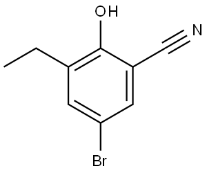 5-Bromo-3-ethyl-2-hydroxybenzonitrile Structure