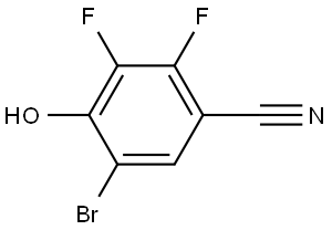 5-Bromo-2,3-difluoro-4-hydroxybenzonitrile Structure
