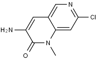 3-amino-7-chloro-1-methyl-1,6-naphthyridin-2(1H)-one Structure