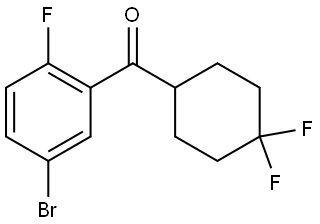 (5-Bromo-2-fluorophenyl)(4,4-difluorocyclohexyl)methanone Structure