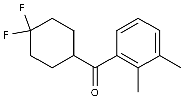 (4,4-Difluorocyclohexyl)(2,3-dimethylphenyl)methanone Structure
