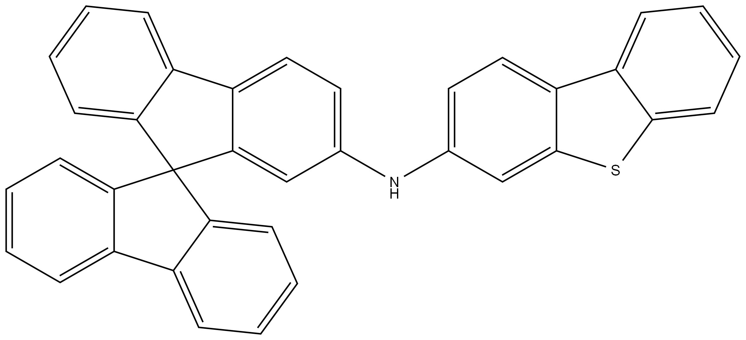 3-Dibenzothiophenamine, N-9,9′-spirobi[9H-fluoren]-2-yl- Structure