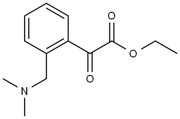 Benzeneacetic acid, 2-[(dimethylamino)methyl]-α-oxo-, ethyl ester Struktur