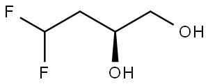 (S)-4,4-Difluorobutane-1,2-diol Struktur