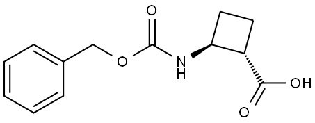 (1S,2S)-2-(((Benzyloxy)carbonyl)amino)cyclobutane-1-carboxylic acid Structure