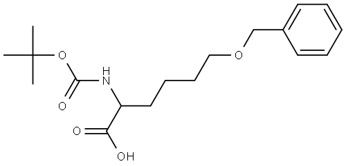 N-Boc-6-(benzyloxy)-DL-norleucine Structure