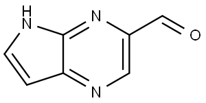 5H-pyrrolo[2,3-b]pyrazine-3-carbaldehyde,1934472-30-6,结构式