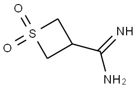 Thietane-3-carboximidamide 1,1-dioxide Struktur