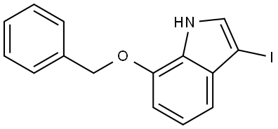 7-(benzyloxy)-3-iodo-1H-indole Structure