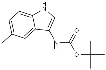 tert-Butyl (5-methyl-1H-indol-3-yl)carbamate Struktur