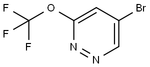 5-Bromo-3-(trifluoromethoxy)pyridazine Struktur