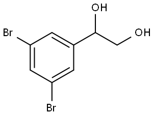 1-(3,5-Dibromophenyl)-1,2-ethanediol Structure