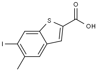 6-iodo-5-methylbenzo[b]thiophene-2-carboxylic acid,1936002-09-3,结构式