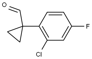 1-(2-Chloro-4-fluorophenyl)cyclopropanecarboxaldehyde Struktur