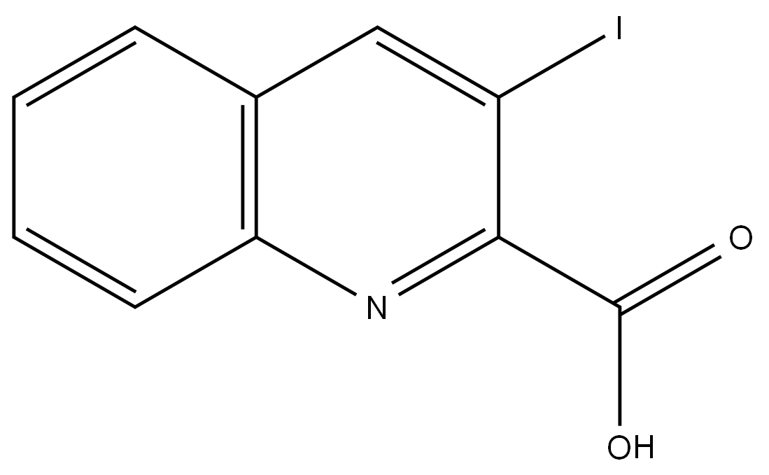 3-iodoquinoline-2-carboxylic acid Structure