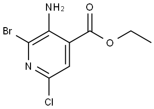 Ethyl 3-amino-2-bromo-6-chloroisonicotinate Struktur