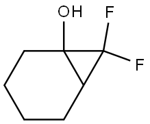 7,7-Difluorobicyclo[4.1.0]heptan-1-ol Struktur