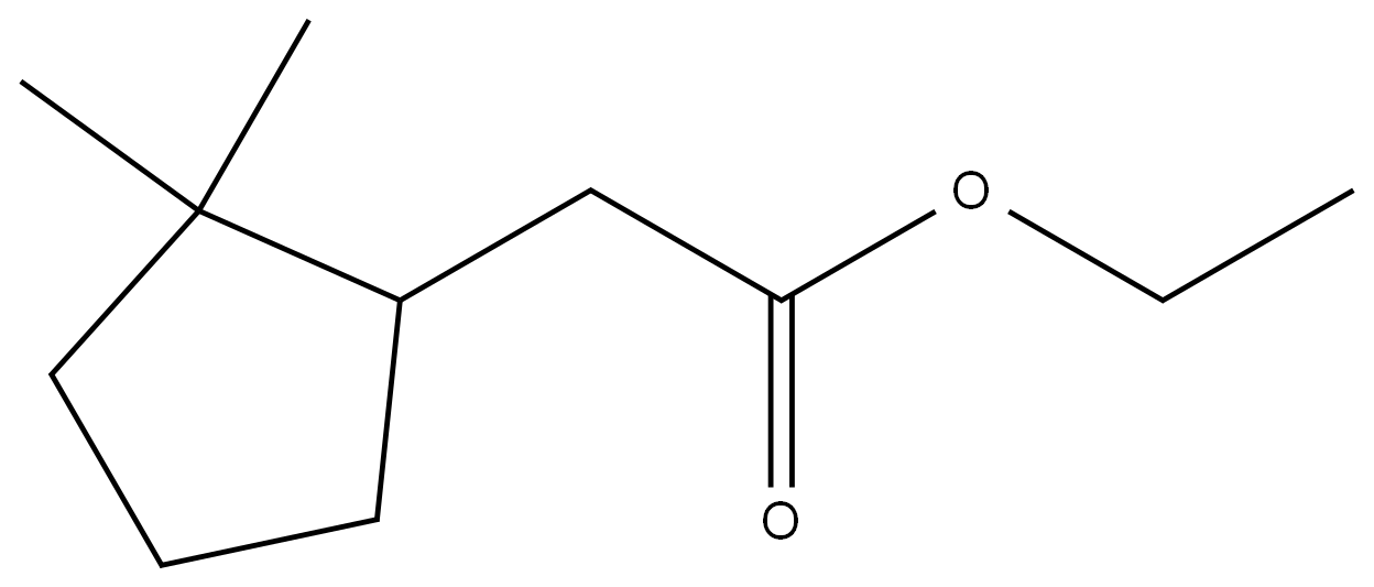 ethyl 2-(2,2-dimethylcyclopentyl)acetate Structure