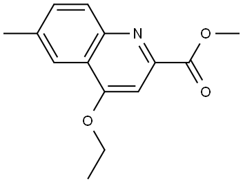 methyl 4-ethoxy-6-methylquinoline-2-carboxylate Structure