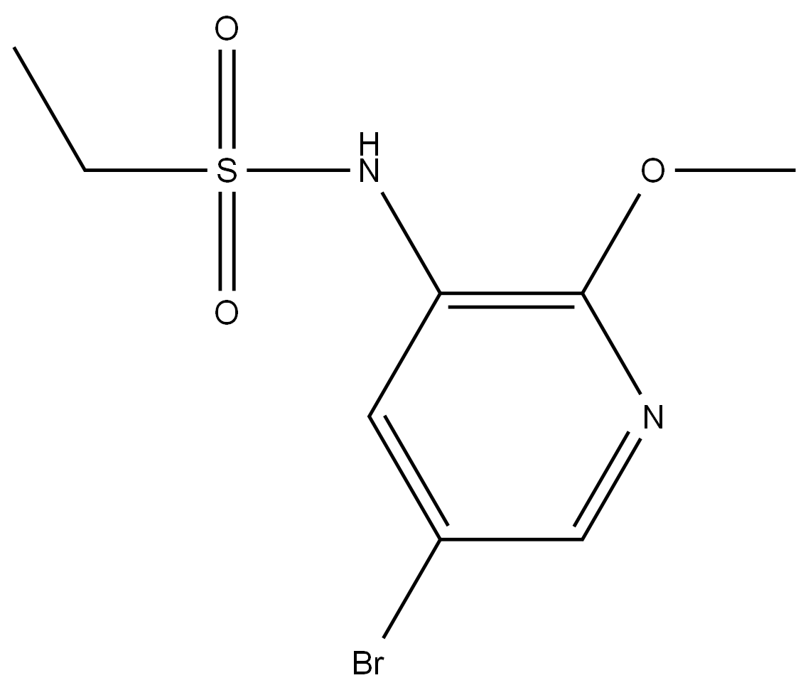 N-(5-Bromo-2-methoxy-3-pyridinyl)ethanesulfonamide Structure