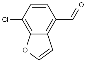 7-Chlorobenzofuran-4-carbaldehyde Structure