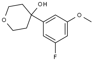 4-(3-fluoro-5-methoxyphenyl)tetrahydro-2H-pyran-4-ol,1994504-66-3,结构式