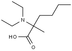 2-(diethylamino)-2-methylhexanoic acid Structure