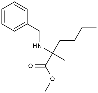 methyl 2-(benzylamino)-2-methylhexanoate Structure