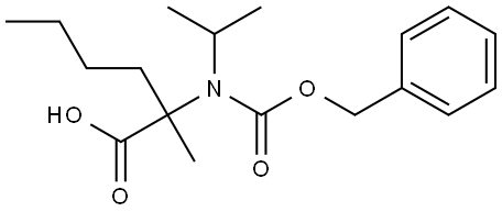 2-(((苄氧基)羰基)(异丙基)氨基)-2-甲基己酸,1995128-22-7,结构式