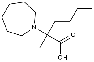 2-(azepan-1-yl)-2-methylhexanoic acid Structure