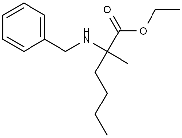ethyl 2-(benzylamino)-2-methylhexanoate Structure