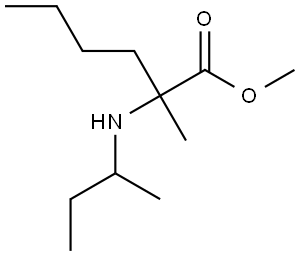 methyl 2-(sec-butylamino)-2-methylhexanoate Structure