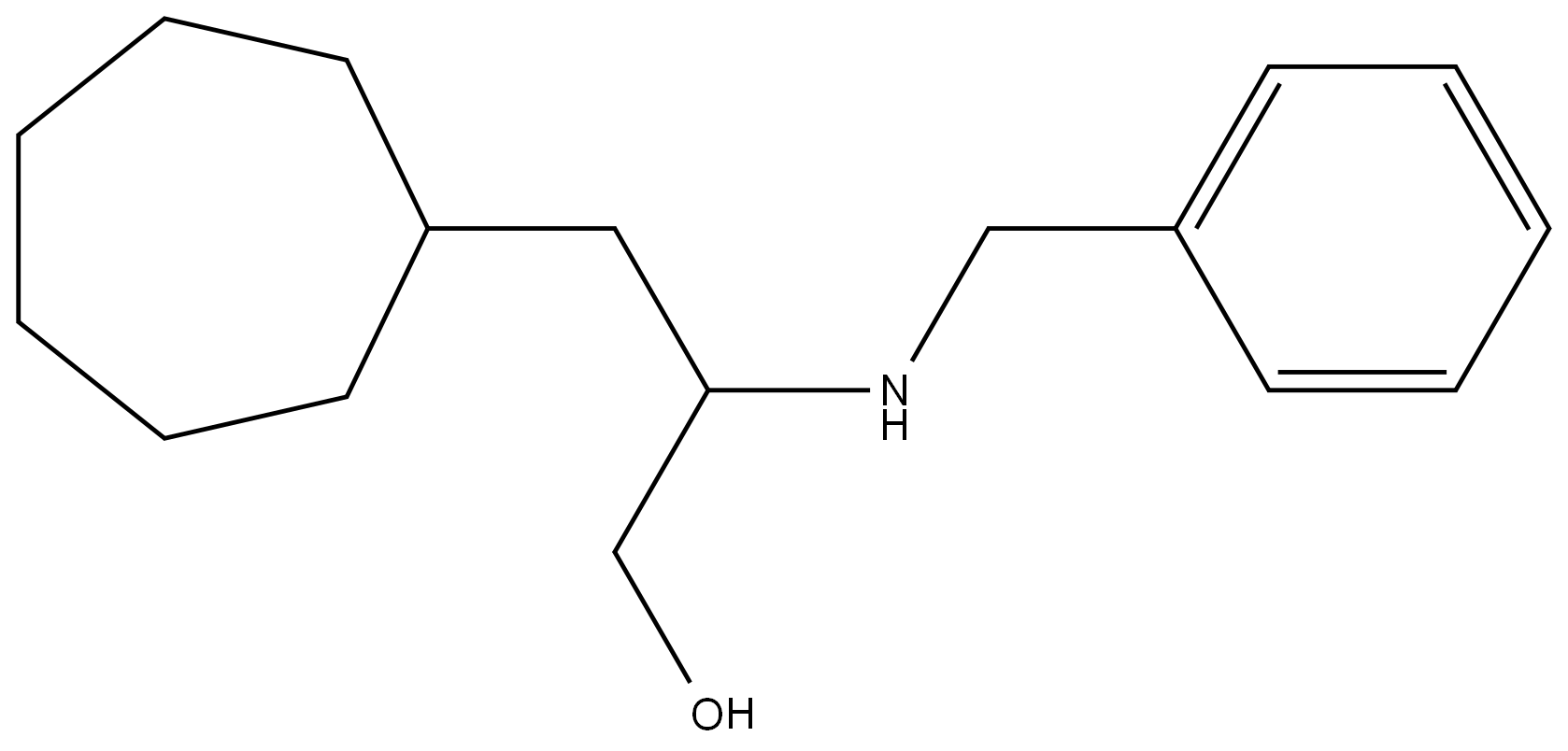 2-(benzylamino)-3-cycloheptylpropan-1-ol 结构式