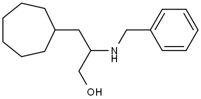 2-(benzylamino)-3-cycloheptylpropan-1-ol 结构式