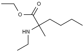 ethyl 2-(ethylamino)-2-methylhexanoate Structure