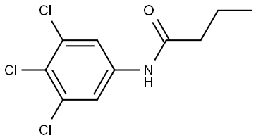 N-(3,4,5-Trichlorophenyl)butanamide Structure