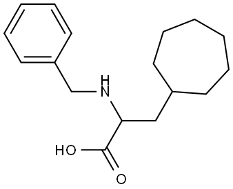 2-(benzylamino)-3-cycloheptylpropanoic acid Structure