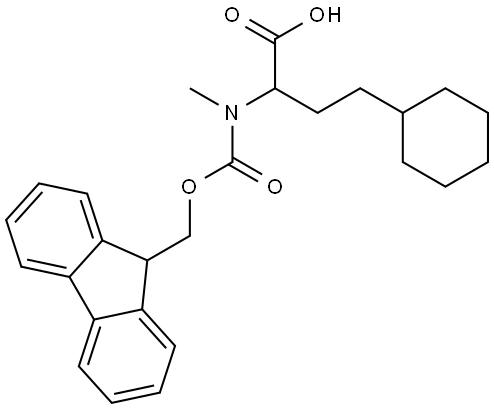 Fmoc-MeHomocyclohexyl alanine Structure