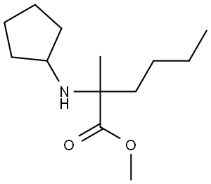 methyl 2-(cyclopentylamino)-2-methylhexanoate Structure