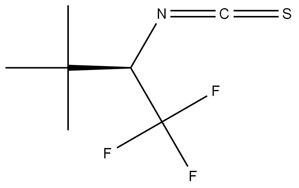 (R)-1,1,1-Trifluoro-2-isothiocyanato-3,3-dimethylbutane Structure