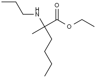 乙基 2-甲基-2-(丙基氨基)己酸酯,2003337-21-9,结构式