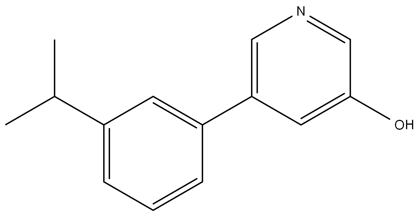 5-[3-(1-Methylethyl)phenyl]-3-pyridinol Structure