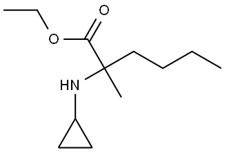 ethyl 2-(cyclopropylamino)-2-methylhexanoate Structure