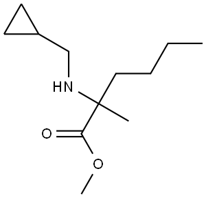 甲基 2-((环丙基甲基)氨基)-2-甲基己酸酯,2006390-31-2,结构式