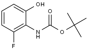 tert-Butyl (2-fluoro-6-hydroxyphenyl)carbamate Struktur