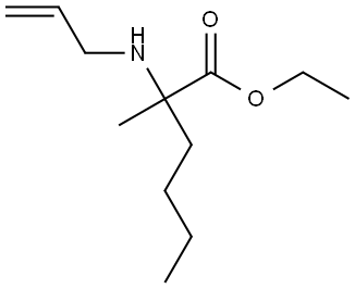 乙基 2-(烯丙基氨基)-2-甲基己酸酯,2016016-99-0,结构式