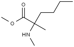 methyl 2-methyl-2-(methylamino)hexanoate Structure