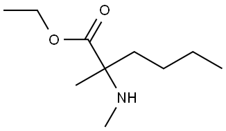 ethyl 2-methyl-2-(methylamino)hexanoate Structure