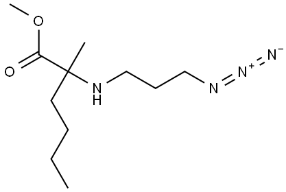 甲基 2-((3-叠氮基丙基)氨基)-2-甲基己酸酯, 2021980-65-2, 结构式