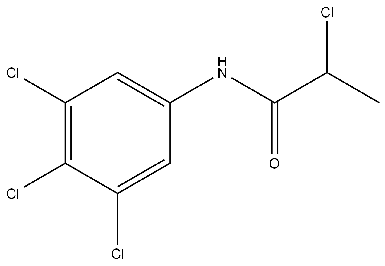 2-Chloro-N-(3,4,5-trichlorophenyl)propanamide Structure